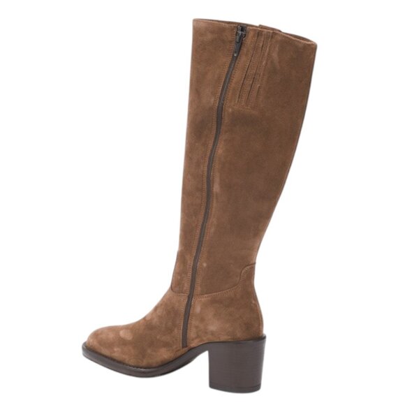 MIRROR Suede High Shaft Boots - Picture 2 of 3